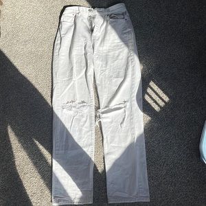 white ripped pacsun dad jeans s 25